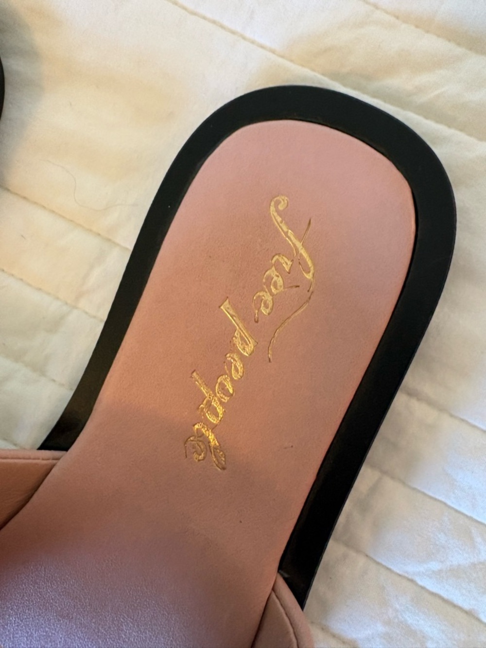 Free People Wren Leather Natural Slide. Size 6.5US/37EU. - Picture 6 of 10